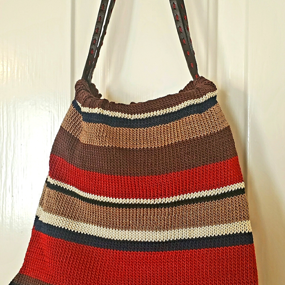 SAK multi-colored stripe tote/purse